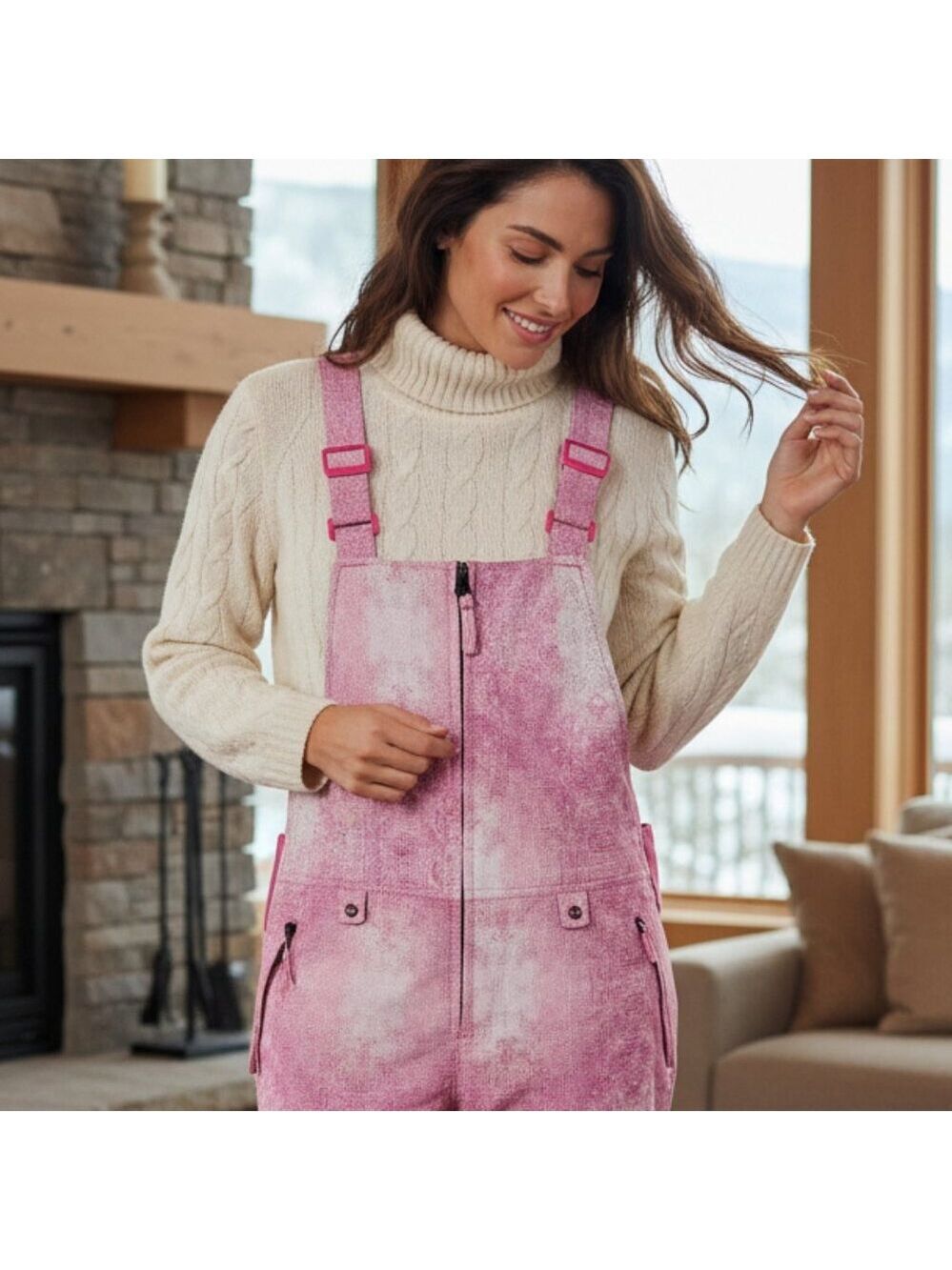 Arctix Youth Ski Bib Overalls Pink Insulated Snow Pants Girls L